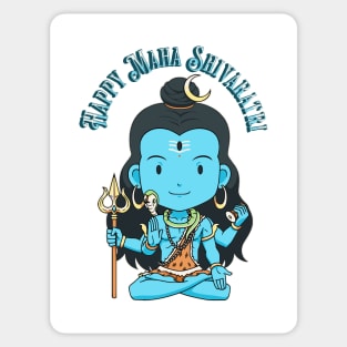 Lord Shiva in Lotus Pose Sticker